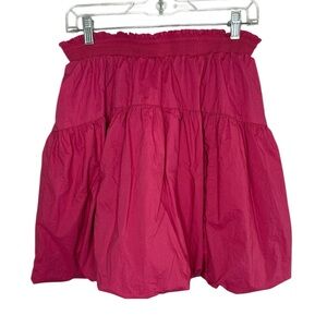 Anthropologie Maeve Hot Pink A-Line Mini Skirt Medium